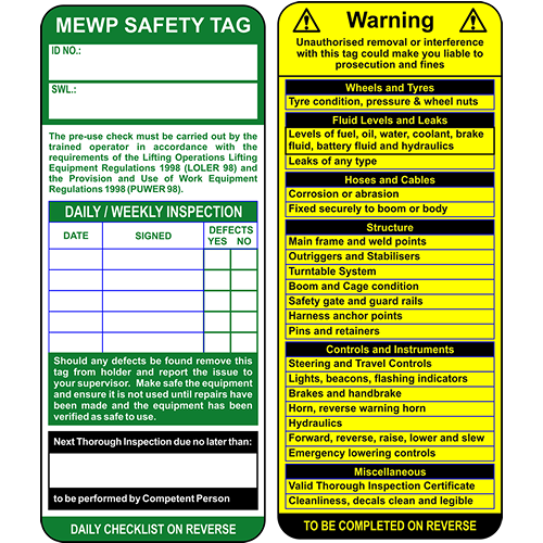 Mewp Tag Inserts - Pack Of 50